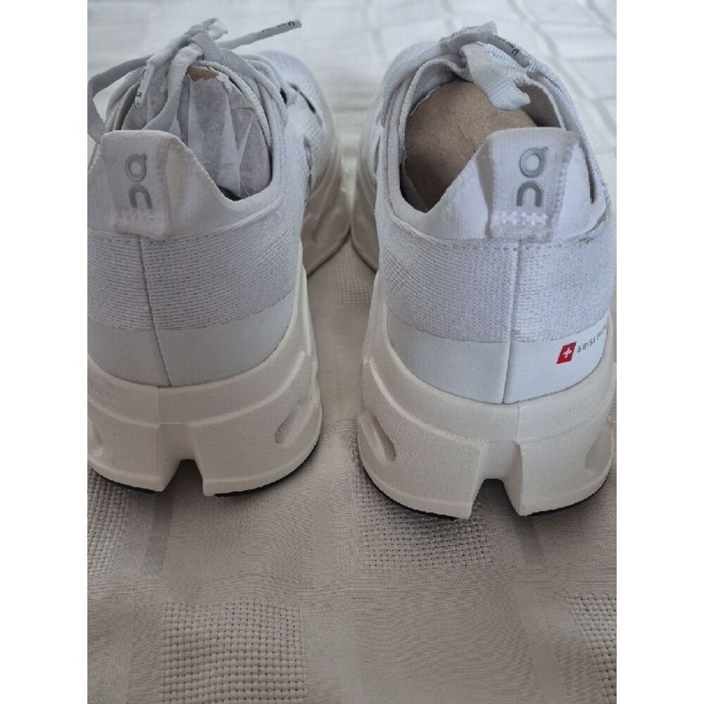 On Running White and Black Cloud Surfer Max Women's Performance Sneakers - Picture 15 of 16